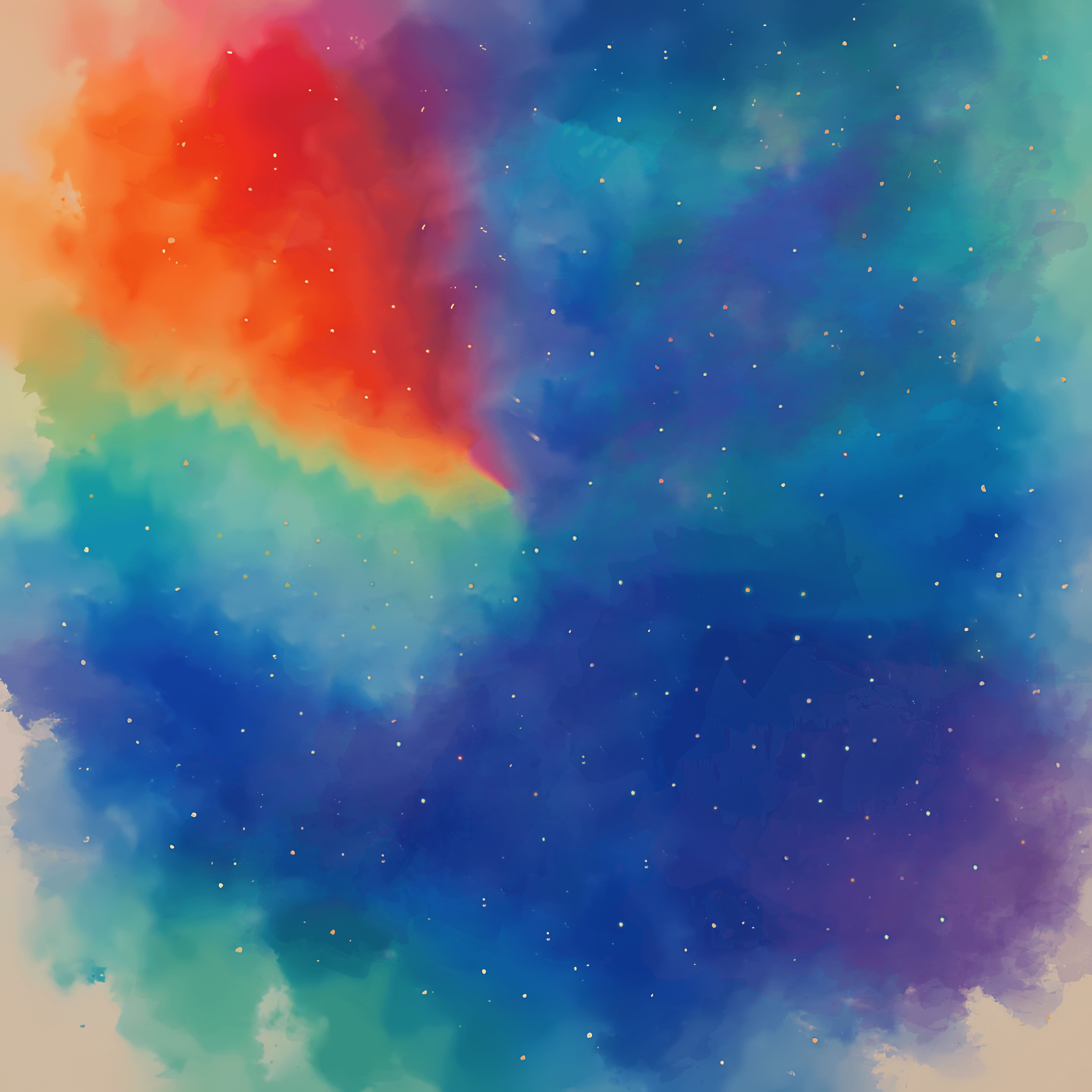 Galactic Garden Background - A cosmic view of Earth with floating flower representations from different countries
